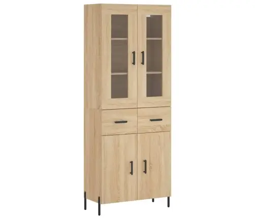 Augstais Skapis, Ozolkoka, 69,5X34X180 Cm, Inženierijas Koks Vidaxl