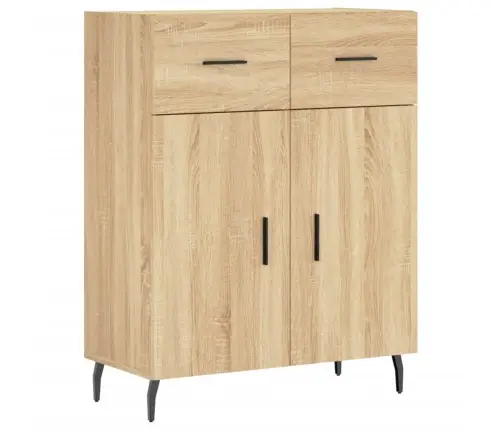 Kõrge Kapp, Sonoma Tamm, 69,5 X 34 X 180 cm Tehispuit