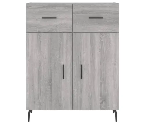 Augstais Skapis, Pelēks, 69,5X34X180 Cm, Inženierijas Koks Vidaxl