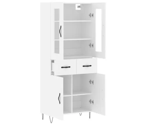 Augstais Skapis, Balts, 69,5X34X180 Cm, Inženierijas Koks Vidaxl