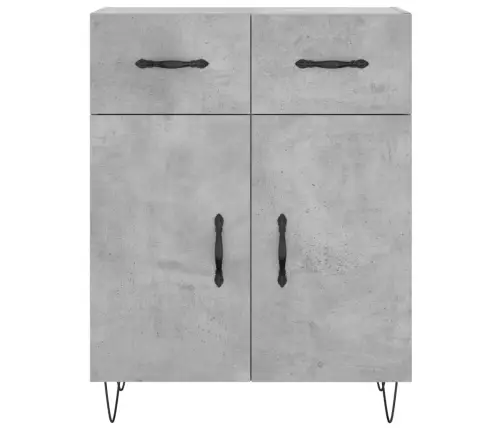 Augstais Skapis, Pelēks, 69,5X34X180 Cm, Inženierijas Koks Vidaxl