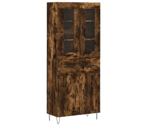 Komoda, Dūminio Ąžuolo Spalvos, 69,5X34X180cm Apdirbta Mediena