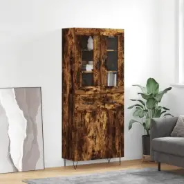 Augstais Skapis, Ozolkoka, 69,5X34X180 Cm, Inženierijas Koks Vidaxl