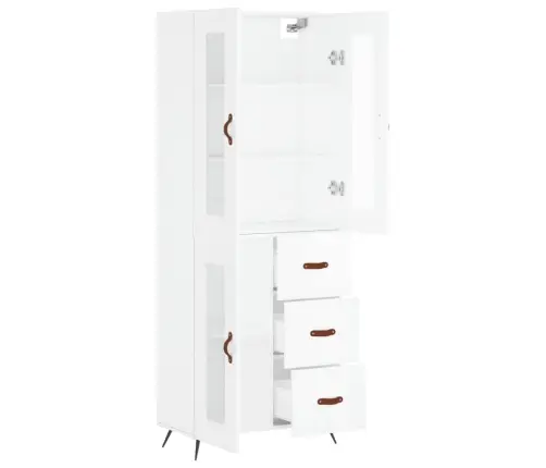 Kõrge Kapp, Valge, 69,5 X 34 X 180 cm Tehispuit Kõrge Kapp, Valge, 69,5 X 34 X 180 cm Tehispuit