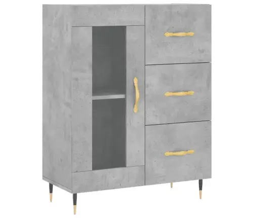 Kõrge Kapp, Betoonhall, 69,5 X 34 X 180 cmTehispuit