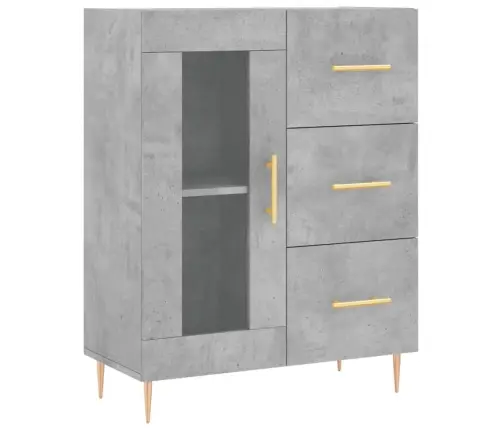 Kõrge Kapp, Betoonhall, 69,5 X 34 X 180 cmTehispuit