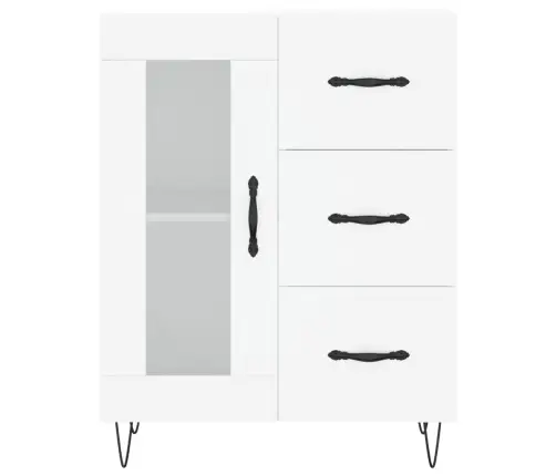 Komoda, Baltos Spalvos, 69,5X34X180cm Apdirbta Mediena