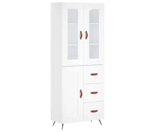 Augstais Skapis, Balts, 69,5X34X180 Cm, Inženierijas Koks Vidaxl