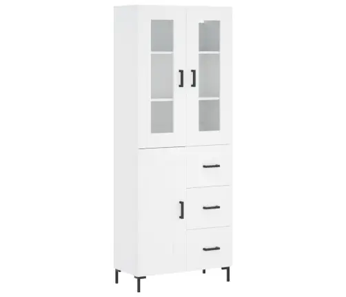 Augstais Skapis, Balts, 69,5X34X180 Cm, Inženierijas Koks Vidaxl