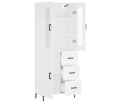 Augstais Skapis, Balts, 69,5X34X180 Cm, Inženierijas Koks Vidaxl