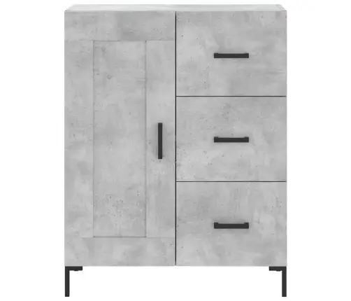 Komoda, Betono Pilkos Spalvos, 69,5X34X180cm Apdirbta Mediena