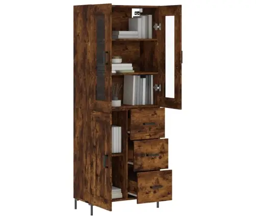 Augstais Skapis, Ozolkoka, 69,5X34X180 Cm, Inženierijas Koks Vidaxl