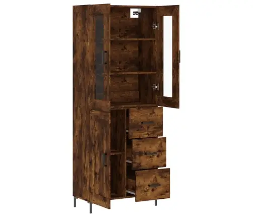 Augstais Skapis, Ozolkoka, 69,5X34X180 Cm, Inženierijas Koks Vidaxl