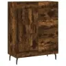 Kõrge Kapp, Suitsutatud Tamm, 69,5 X 34 X 180 cm Tehispuit