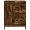 Kõrge Kapp, Suitsutatud Tamm, 69,5 X 34 X 180 cm Tehispuit