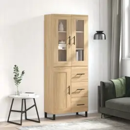 Augstais Skapis, Ozolkoka, 69,5X34X180 Cm, Inženierijas Koks Vidaxl