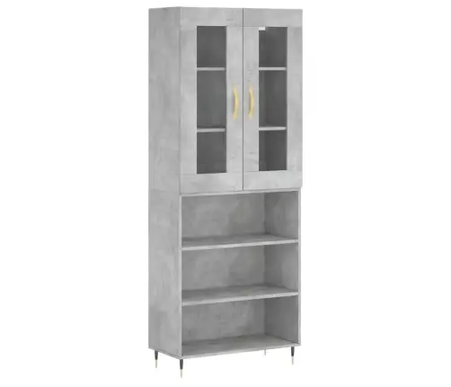 Kõrge Kapp, Betoonhall, 69,5 X 34 X 180 cmTehispuit