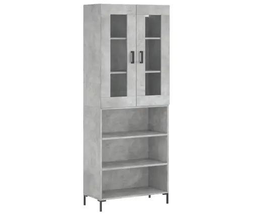 Augstais Skapis, Pelēks, 69,5X34X180 Cm, Inženierijas Koks Vidaxl Augstais Skapis, Pelēks, 69,5X34X180 Cm, Inženierijas Koks Vidaxl