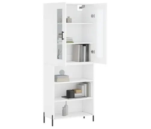 Augstais Skapis, Balts, 69,5X34X180 Cm, Inženierijas Koks Vidaxl