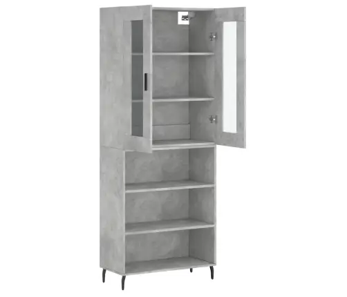 Kõrge Kapp, Betoonhall, 69,5 X 34 X 180 cmTehispuit