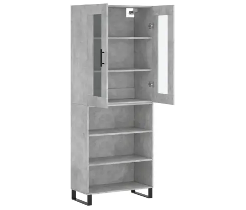 Kõrge Kapp, Betoonhall, 69,5 X 34 X 180 cmTehispuit