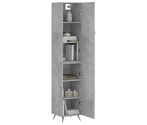 Kõrge Kapp, Betoonhall, 34,5X34X180 cm Tehispuit