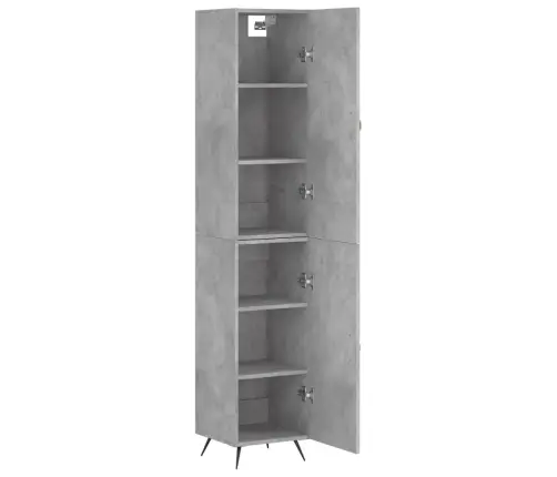 Kõrge Kapp, Betoonhall, 34,5X34X180 cm Tehispuit