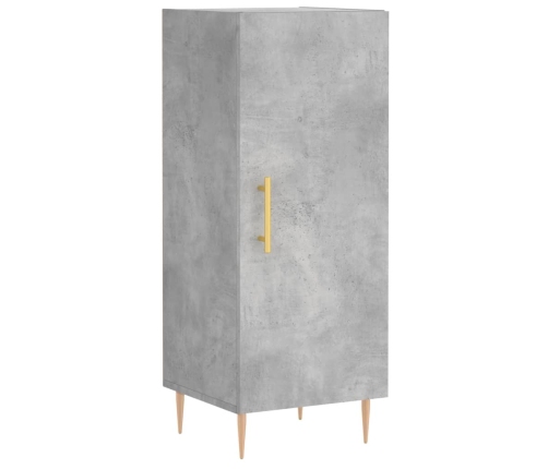 Augstais Skapītis, Pelēks, 34,5X34X180 Cm, Inženierijas Koks Vidaxl