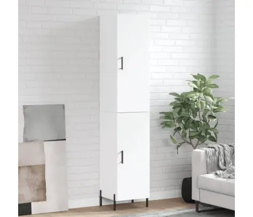 Augstais Skapītis, Balts, 34,5X34X180 Cm, Inženierijas Koks Vidaxl