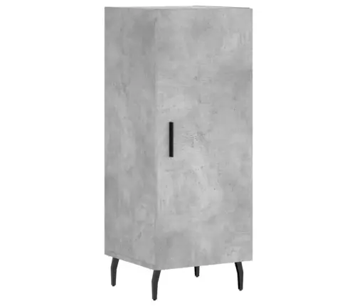 Komoda, Betono Pilkos Spalvos, 34,5X34X180cm Apdirbta Mediena