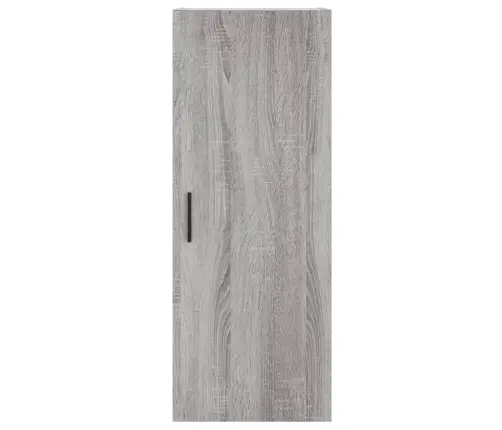 Augstais Skapītis, Pelēks, 34,5X34X180 Cm, Inženierijas Koks Vidaxl