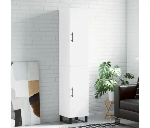 Komoda, Baltos Spalvos, 34,5X34X180cm Apdirbta Mediena