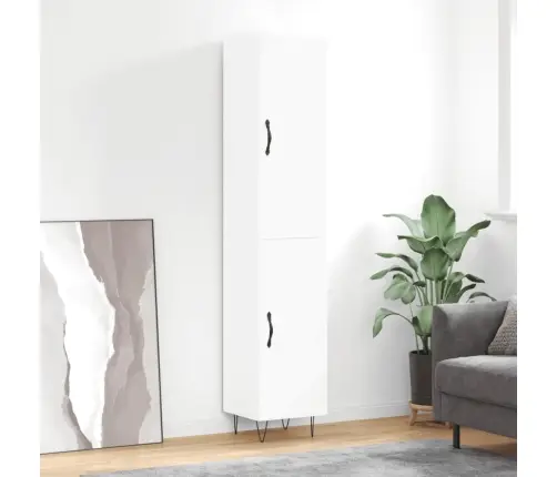 Kõrge Kapp, Valge , 34,5X34X180 cm Tehispuit