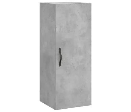 Komoda, Betono Pilkos Spalvos, 34,5X34X180cm Apdirbta Mediena