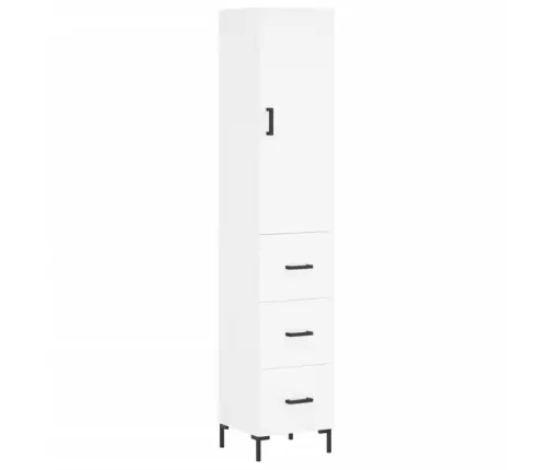 Kõrge Kapp, Valge , 34,5X34X180 cm Tehispuit