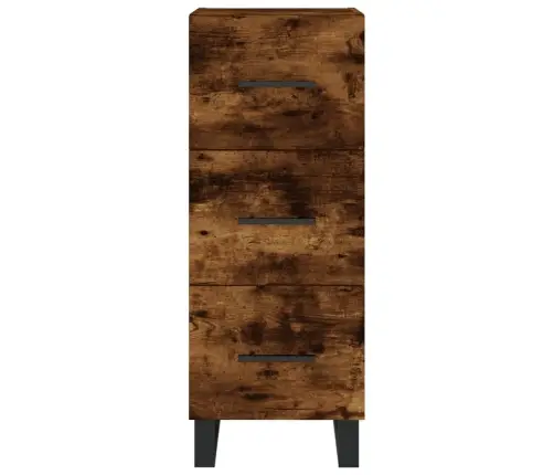 Augstais Skapītis, Ozolkoka, 34,5X34X180 Cm, Inženierijas Koks Vidaxl