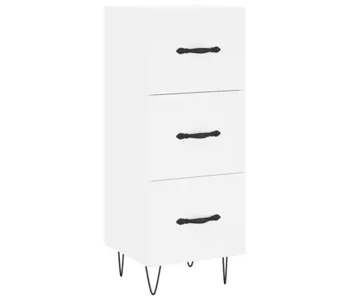 Augstais Skapītis, Balts, 34,5X34X180 Cm, Inženierijas Koks Vidaxl