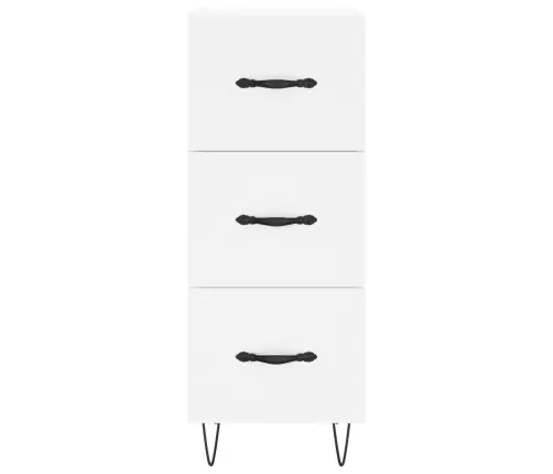 Augstais Skapītis, Balts, 34,5X34X180 Cm, Inženierijas Koks Vidaxl