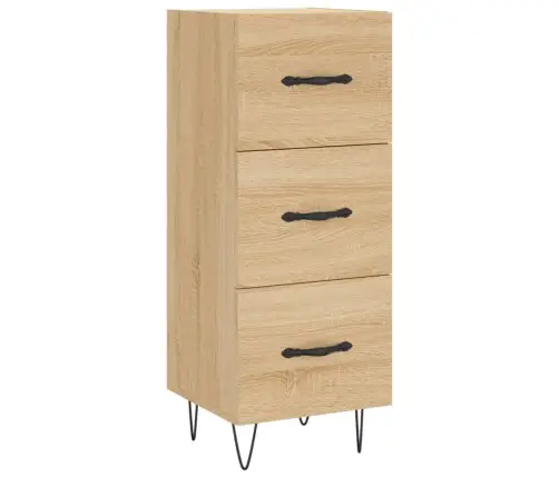 Augstais Skapītis, Ozolkoka, 34,5X34X180 Cm, Inženierijas Koks Vidaxl