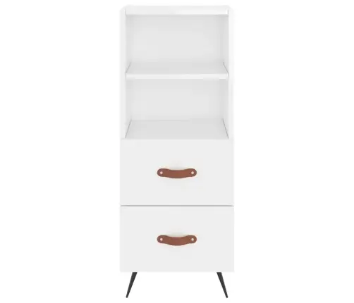 Komoda, Baltos Spalvos, 34,5X34X180cm Apdirbta Mediena, Blizgi