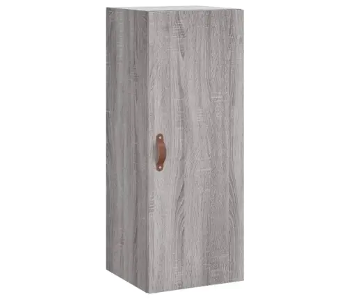 Kõrge Kapp, Hall Sonoma Tamm, 34,5X34X180 cm Tehispuit