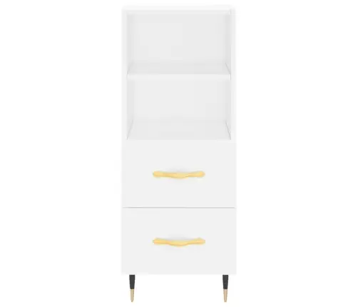 Augstais Skapītis, Balts, 34,5X34X180 Cm, Inženierijas Koks Vidaxl