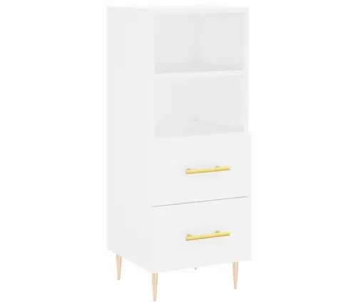 Augstais Skapītis, Balts, 34,5X34X180 Cm, Inženierijas Koks Vidaxl