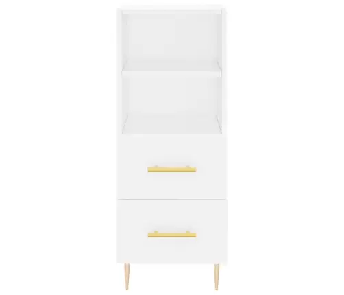 Augstais Skapītis, Balts, 34,5X34X180 Cm, Inženierijas Koks Vidaxl