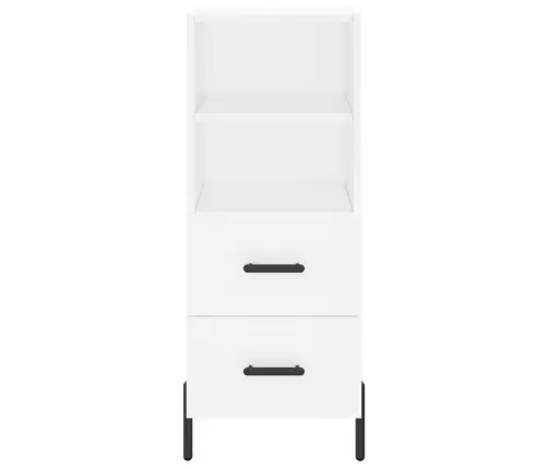 Komoda, Baltos Spalvos, 34,5X34X180cm Apdirbta Mediena