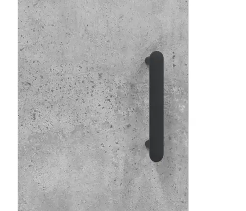 Augstais Skapītis, Pelēks, 34,5X34X180 Cm, Inženierijas Koks Vidaxl