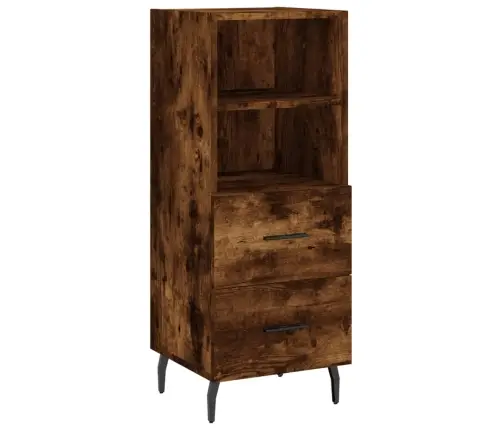 Augstais Skapītis, Ozolkoka, 34,5X34X180 Cm, Inženierijas Koks Vidaxl