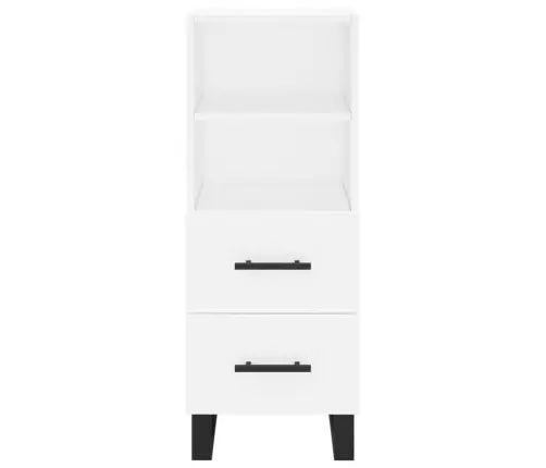 Augstais Skapītis, Balts, 34,5X34X180 Cm, Inženierijas Koks Vidaxl