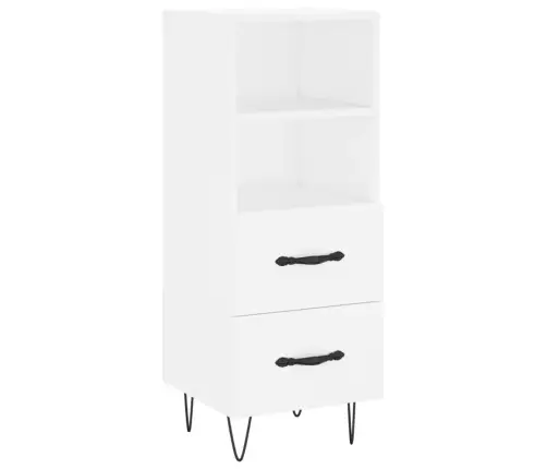 Komoda, Baltos Spalvos, 34,5X34X180cm Apdirbta Mediena