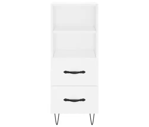 Komoda, Baltos Spalvos, 34,5X34X180cm Apdirbta Mediena